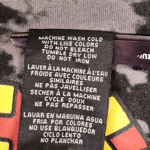 Black Panther Wakanda Forever Hoodie Men Large Black Gray Graphic Camo Marvel - Picture 11 of 12